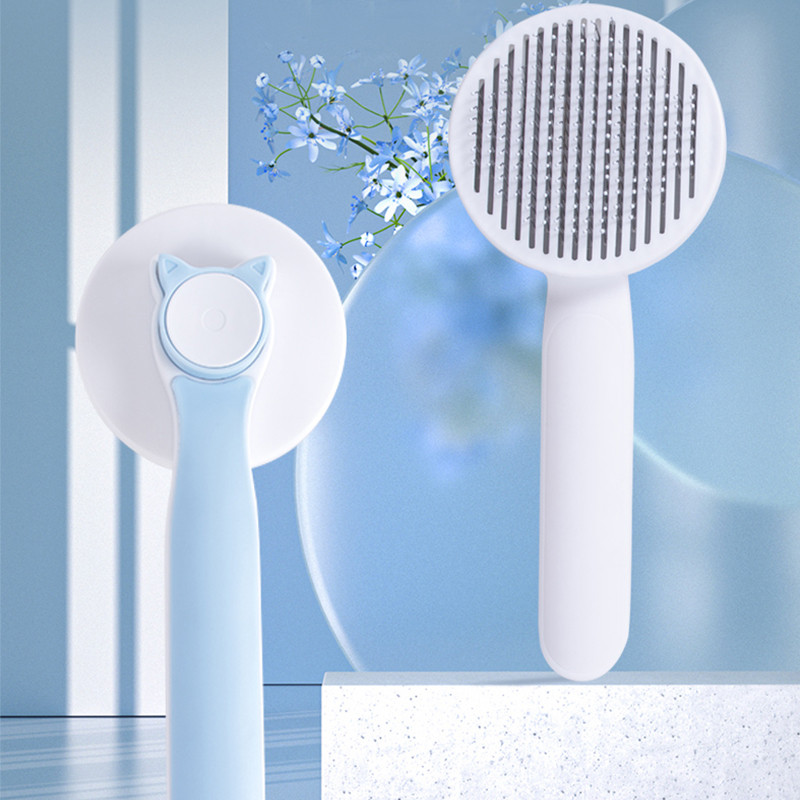 Kisállatszőrfésű öntisztító kefe macskáknak kutyáknak kisállatápoló kefe macskáknak Macskaszőrkefe ápolási eszközök Macskakellékek