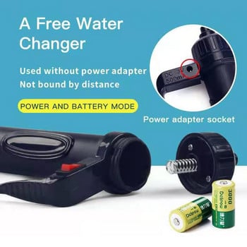 Νέο Aquarium Electric Gravel Cleaner Αντλία αλλαγής νερού Εργαλεία καθαρισμού Σιφόνι αλλαγής νερού για αντλία φίλτρου νερού δεξαμενής ψαριών