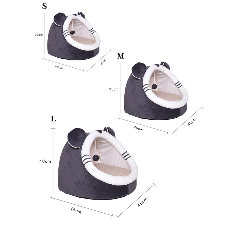 Pat pentru pisici Casă caldă pentru pisici Coș pentru animale de companie Cort iarnă Câțiș pentru pisici Pernă moale confortabilă Pat pentru pisici Pat pentru câini mici Accesorii pentru pisici