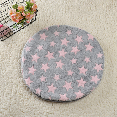 Kaķu suņu gulēšanas paklājiņš Biezs silts paliktnis apaļš kaķēns kucēnu gultas dīvāna spilvens maziem suņiem Mājdzīvnieku piederumi Mīkstas segas aksesuāri