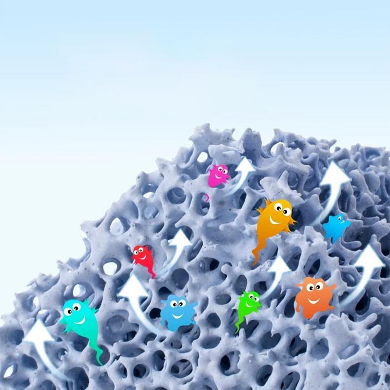 3,5 x 3,5 x 4 cm kultuurtellistest biokeemiline filtreerimismaja kalapaagi filtrimaterjal Akvaariumi seadmed vee puhastamiseks