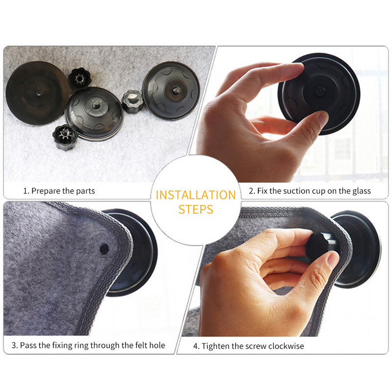 Αιώρα παραθύρου γάτας με ισχυρές βεντούζες Pet Kitty Κρεμαστό κρεβάτι ύπνου Αποθήκευση για κατοικίδια Ζεστό κουνάβι Κλουβί για γάτες Κρεβάτια καθίσματος ραφιών