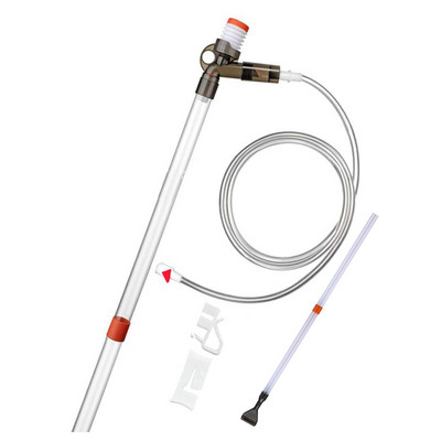 Čistač akvarija - komplet za čišćenje pijeska u akvarijumu s gumbom za pritisak zraka i podesivom stezaljkom za kontrolu protoka vode za akvarijum