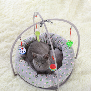 Αξεσουάρ κατοικίδιων ζώων για ύπνο Άνετο χαριτωμένο κρεβάτι γάτας Παίξτε καλάθι διατήρησης ζεστό ματ Δίσκος αγαθά Home coziness Kitten House Mascotas