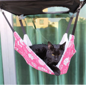 ATUBAN Αιώρες παραθύρου για γάτες για γάτες εσωτερικού χώρου, απαλό βελούδινο κρεβάτι για κατοικίδια, Κατάλληλο για αιώρα από βαμβακερό κουνάβι, ινδικό χοιρίδιο, χάμστερ, κρεβάτι για γατάκια