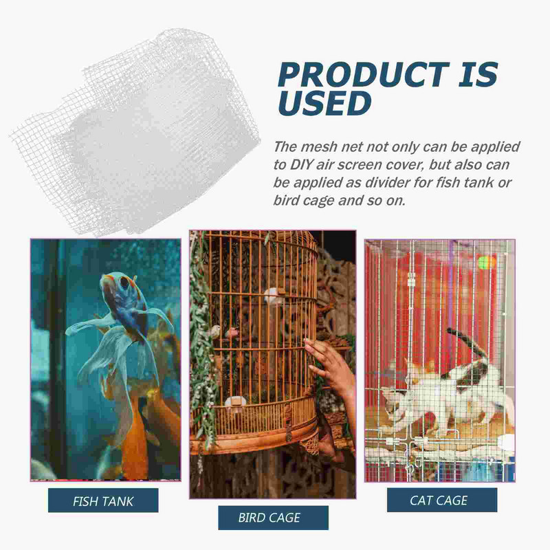 Nettank Aquarium Mesh Cover Screen Netting Antijumping Clearescape Lid Proof Turtle Jump SuppliesAir Cat Shrimp Large Breeder