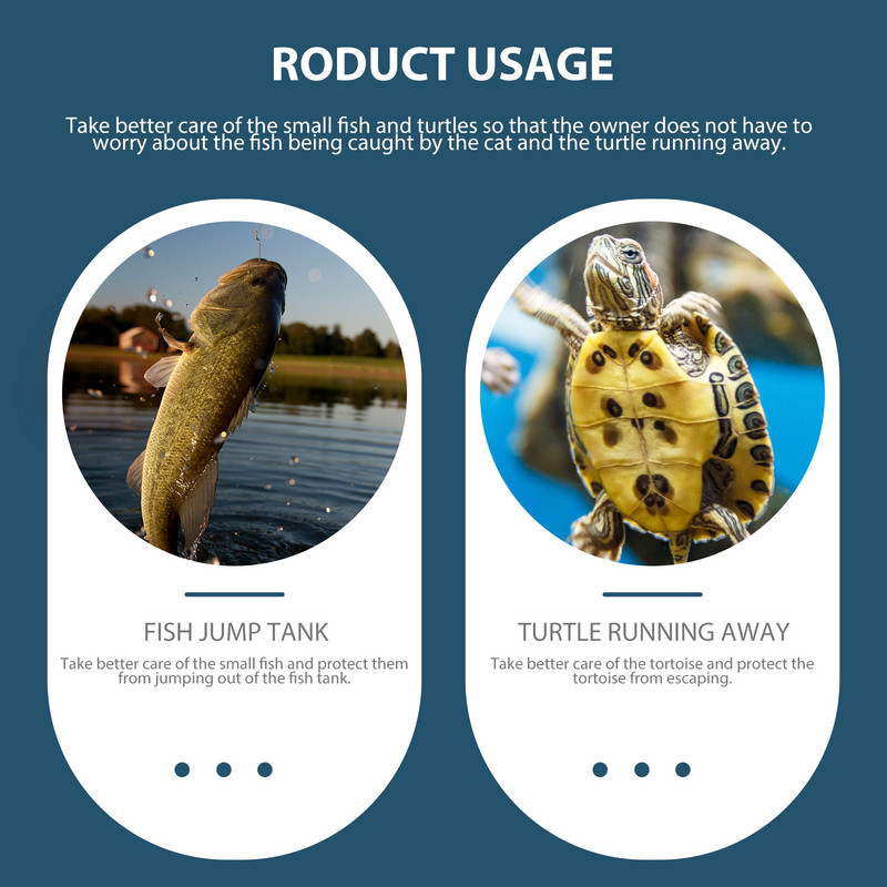 Nettank Aquarium Mesh Cover Screen Netting Antijumping Clearescape Lid Proof Turtle Jump SuppliesAir Cat Shrimp Large Breeder