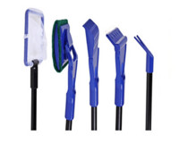 5 kom/set alata za akvarij Grablje za šljunak Strugač za alge za čišćenje spremnika akvarija Spužva Četka Četka Alati za čišćenje vodenih životinja