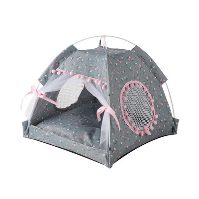 Általános sátor kisállat kellékek macskaágy zárt kényelmes függőágy padlóval kisállat kis kutyaház macskasátor kiegészítők termékek