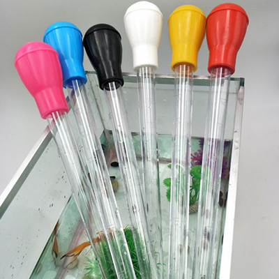 28/43CM 30/50ML pipetă pentru rezervor de pește, pompă cu sifon, schimbător de apă, pipetă pentru acvariu, instrument pentru grătar, tub de alimentare, instrument pentru curățarea acvariului