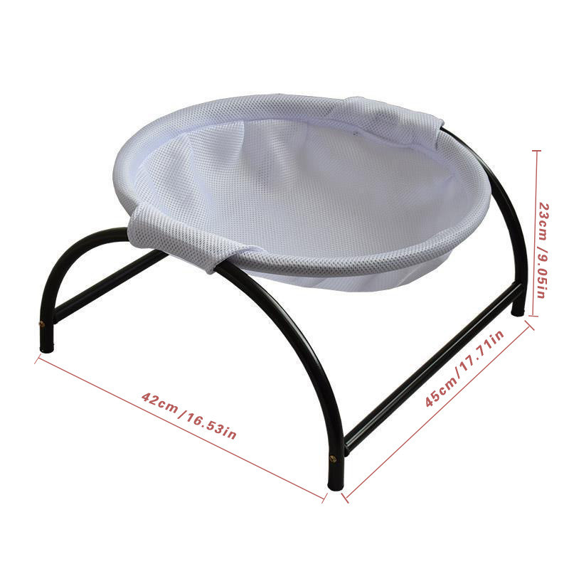 Ljetni željezni okvir, prozračna viseća mreža za kućne ljubimce, podloga za pseću kućicu za mačke i pse, viseća viseća mreža za mačke, koja se može ukloniti i prati, mreža za krevet iznad glave