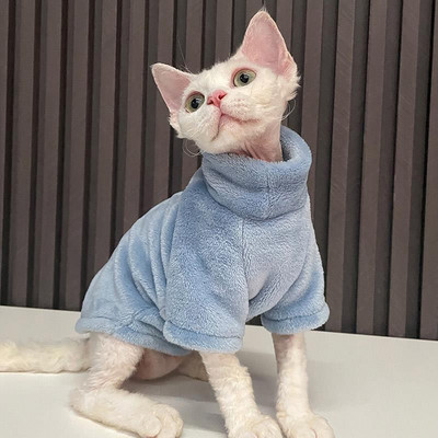 2022 Νέο πουλόβερ χωρίς τρίχες γάτας Χειμερινή μόδα Πύκνωση Ζεστά ρούχα Sphynx Σπίτι Άνετα χειμωνιάτικα ρούχα για σκύλους για μικρά σκυλιά