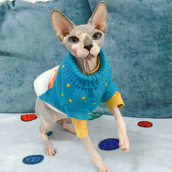 Χριστουγεννιάτικο πουλόβερ για γάτα Χειμερινή ζεστή στολή για κατοικίδια για γάτες Kedi katten Sphynx Clothing Mascotas Ρούχα για ζώα σκύλου ropa de gato