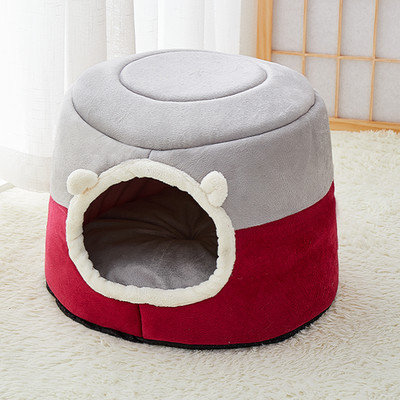 Uus talvine sügavune mugav kassivoodi Väike matt Pesa Kasside telk Hubane koobaskapsel Väikesed koerad Kasside maja siseruumides Cama Gato