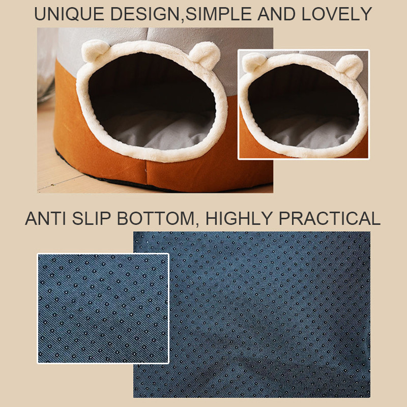 Uus talvine sügavune mugav kassivoodi Väike matt Pesa Kasside telk Hubane koobaskapsel Väikesed koerad Kasside maja siseruumides Cama Gato