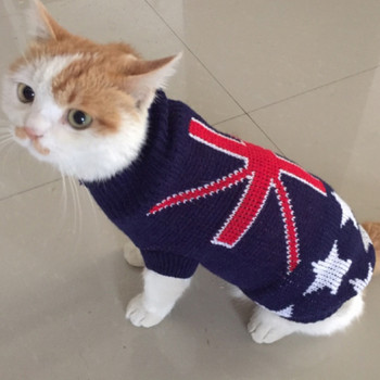 Χαριτωμένο πουλόβερ γάτας Στολή Χειμερινά ζεστά ρούχα για κατοικίδια για γάτες Katten Sphynx Pullover Mascotas Ρούχα Gatos Προϊόντα για ζώα