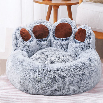 Λούτρινο κρεβάτι για γάτες Σπίτι για σκύλους Ζεστό Χειμωνιάτικο Χαλάκι μεγάλου μεγέθους Μαλακό μαξιλάρι Άνετα κατοικίδια Κρεβάτια Ζώα Βαθύς ύπνος Βελούδινη Άνετη φωλιά για κουτάβια γάτες
