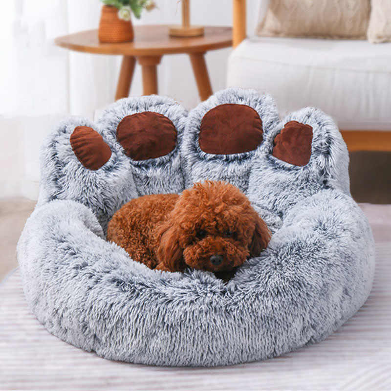 Λούτρινο κρεβάτι για γάτες Σπίτι για σκύλους Ζεστό Χειμωνιάτικο Χαλάκι μεγάλου μεγέθους Μαλακό μαξιλάρι Άνετα κατοικίδια Κρεβάτια Ζώα Βαθύς ύπνος Βελούδινη Άνετη φωλιά για κουτάβια γάτες