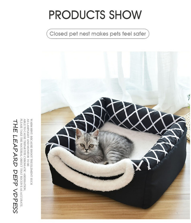 Pehme pesa kennelvoodi koobas Kassi maja magamiskott matt Telk Lemmikloomad Talv soe hubane voodi Kassitarbed Lemmiklooma voodi kassidele Koerad