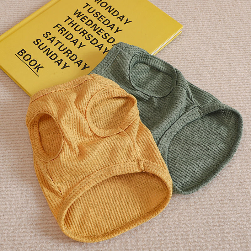 Karu Vest Lemmiklooma Koerte Riided Kass Solid T-särk Riietus Koerad Õhukesed Väike Mood Chihuahua Puuvill Suvi Kedi Katteni Kassi Kostüüm Mops