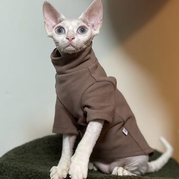 DUOMASUMI Sphynx Στολές για γάτες Χοντές βρεφικές μαλακές βαμβακερές άτριχες γάτες Ρούχα για γατάκια Ένδυση Cornish Devon Oufit για ρούχα Sphinx