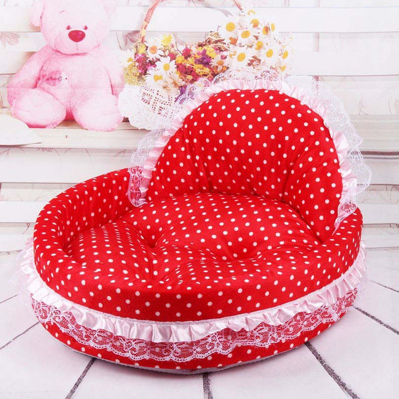 Κομψό Pet Dog Κουτάβι Κρεβάτι Πριγκίπισσα Δαντέλα Υπέροχη Απορρίμματα Γάτας Καναπέδες Κρεβάτι Σπιτιού Κυνολογικά Τέντυ Τσιουάουα Φωλιά για Μικρά Μεσαία Σκυλιά