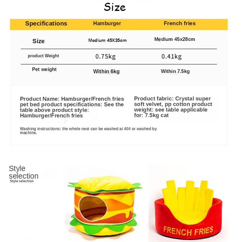 Uhke hamburgeri kassi maja koobas toit Kuju sügav uni kassipoeg koera voodi friikartulid Teddy corgi kenneli pesakond Four Seasons võrkkiik