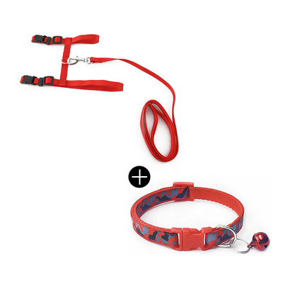 Kassi kaelarihmade jalutusrihm Reguleeritav nailonist lemmiklooma veojõu kassipoeg koera päitse Kaelarihm gato Cats Tooted Lemmiklooma rakmed rihm