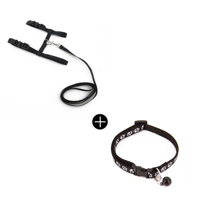 Kassi kaelarihmade jalutusrihm Reguleeritav nailonist lemmiklooma veojõu kassipoeg koera päitse Kaelarihm gato Cats Tooted Lemmiklooma rakmed rihm