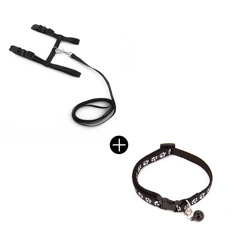 Kassi kaelarihmade jalutusrihm Reguleeritav nailonist lemmiklooma veojõu kassipoeg koera päitse Kaelarihm gato Cats Tooted Lemmiklooma rakmed rihm