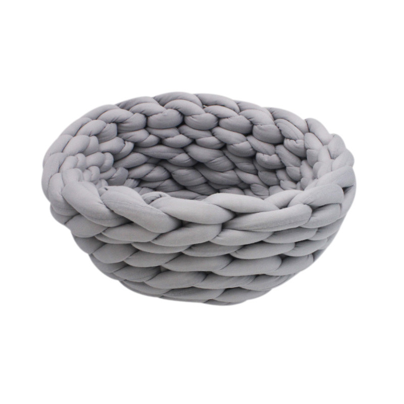 käpariba 3 Suurus Käsitsi valmistatud kootud kassivoodi Talvine soe väikese koera voodi Pehmed kassi koopavoodid Pestavad lemmikloomavoodid kassidele 35/40/45 cm