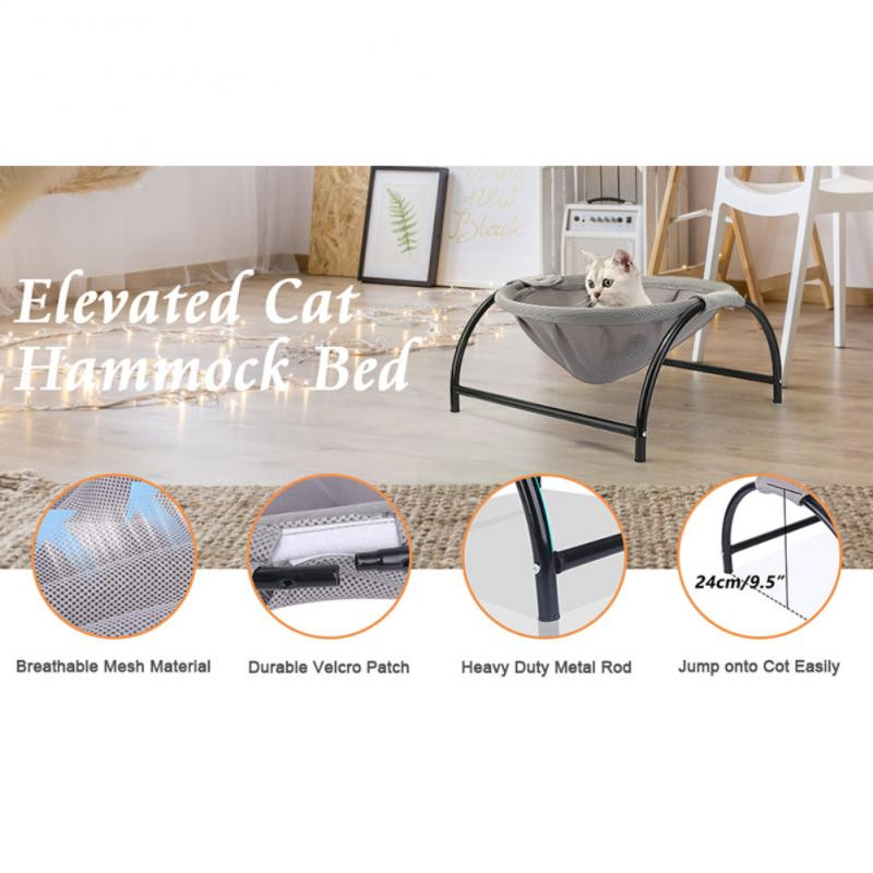 Mačji krevet Krevet za pse Samostojeći okvir Prozračna viseća mreža za kućne ljubimce Podloga za pseću kućicu za mačke i pse Viseća viseća mreža za mačke koja se može ukloniti i prati