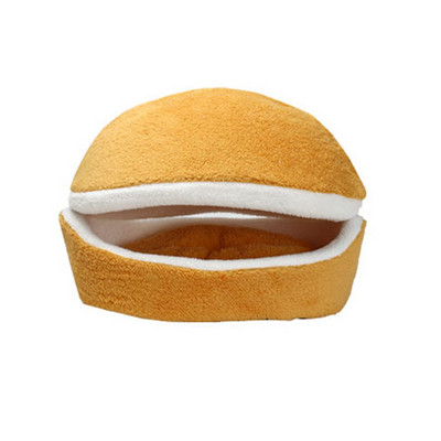 Γάτα Burger Κρεβάτι Χάμπουργκερ Σχεδιασμός Μαλακό Σπίτι κρεβατιού για κατοικίδια Αντιανεμικό αφαιρούμενο βαμβακερό υπνόσακος γάτας Αγκαλιά Σπήλαιο για γάτες Μικρά σκυλιά