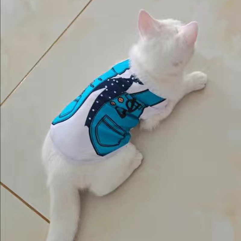 Sweet Print Sphynx Cat Clothes Kostüüm Suvine Lemmikloom Vest kassidele Gotas Jänes Pärsia Kassipoeg maskotid Riietus ubranko dla kota