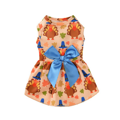 Odjeća za kućne ljubimce s printom u 6 boja Suknja s mašnom Noć vještica Božićna haljina za mače Kostim za mačke Odjeća za štene ropa para gatos