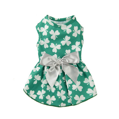 Odjeća za kućne ljubimce s printom u 6 boja Suknja s mašnom Noć vještica Božićna haljina za mače Kostim za mačke Odjeća za štene ropa para gatos