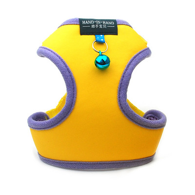 Pet Cat Harness Vest Leash Kućni ljubimac Podesivi pojas za kućne ljubimce sa zvonom Walking Lain za mače Puppy Mali srednji pas imitacija kože