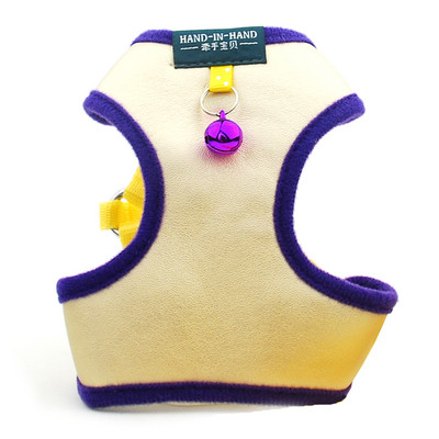 Pet Cat Harness Vest Leash Kućni ljubimac Podesivi pojas za kućne ljubimce sa zvonom Walking Lain za mače Puppy Mali srednji pas imitacija kože