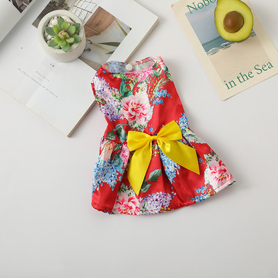 Κλασικά φορέματα για γάτες σε κινέζικο στυλ με φιόγκο για γάτες Ragdoll σιαματικά δροσερά καλοκαιρινά ρούχα για κατοικίδια Φόρεμα για γατάκια vestidos para mascotas