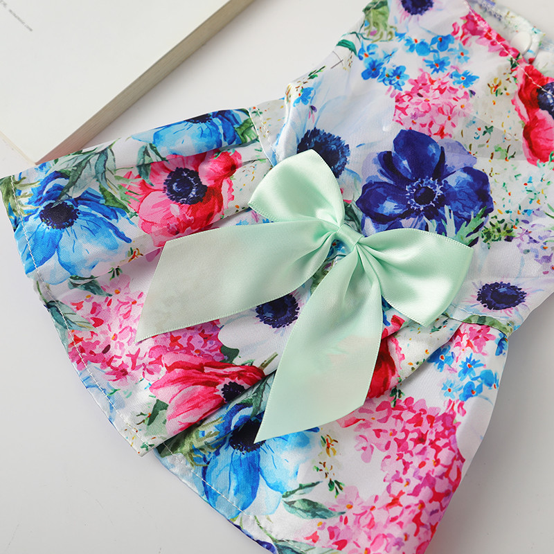 Κλασικά φορέματα για γάτες σε κινέζικο στυλ με φιόγκο για γάτες Ragdoll σιαματικά δροσερά καλοκαιρινά ρούχα για κατοικίδια Φόρεμα για γατάκια vestidos para mascotas