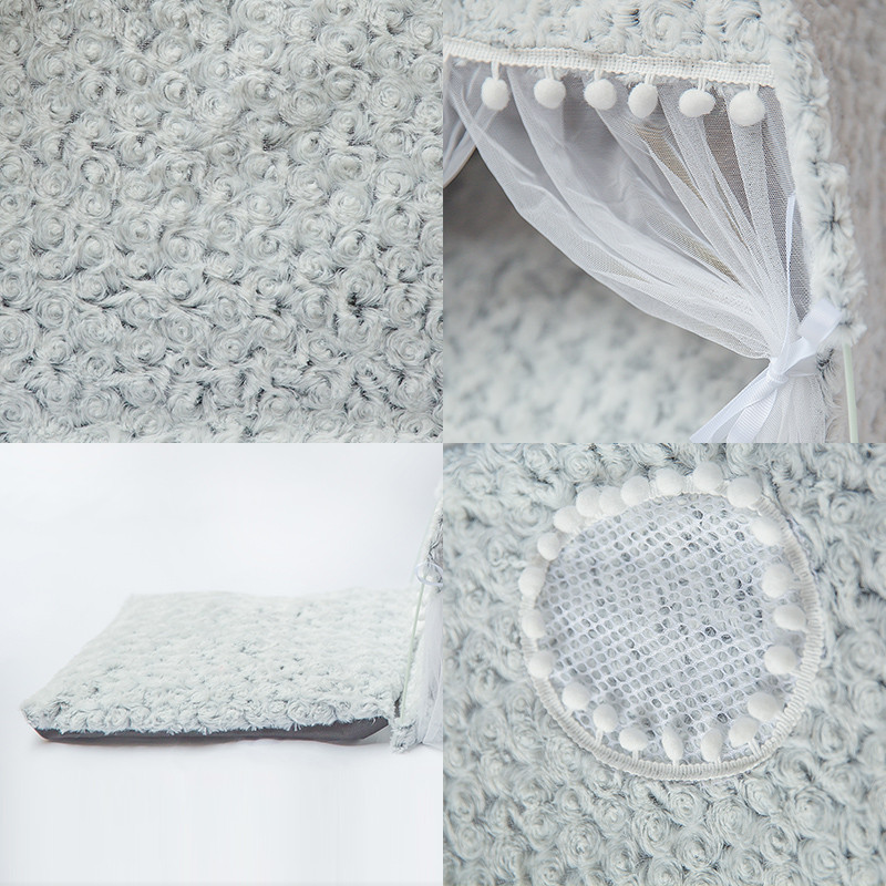 SHUANGMAO Sweet Princess Mačji krevet Sklopivi šator za mačke Kućica za pse Košara za mačiće Kreveti Slatke kućice Kućni jastuci Proizvodi za uzgajivačnice kućnih ljubimaca