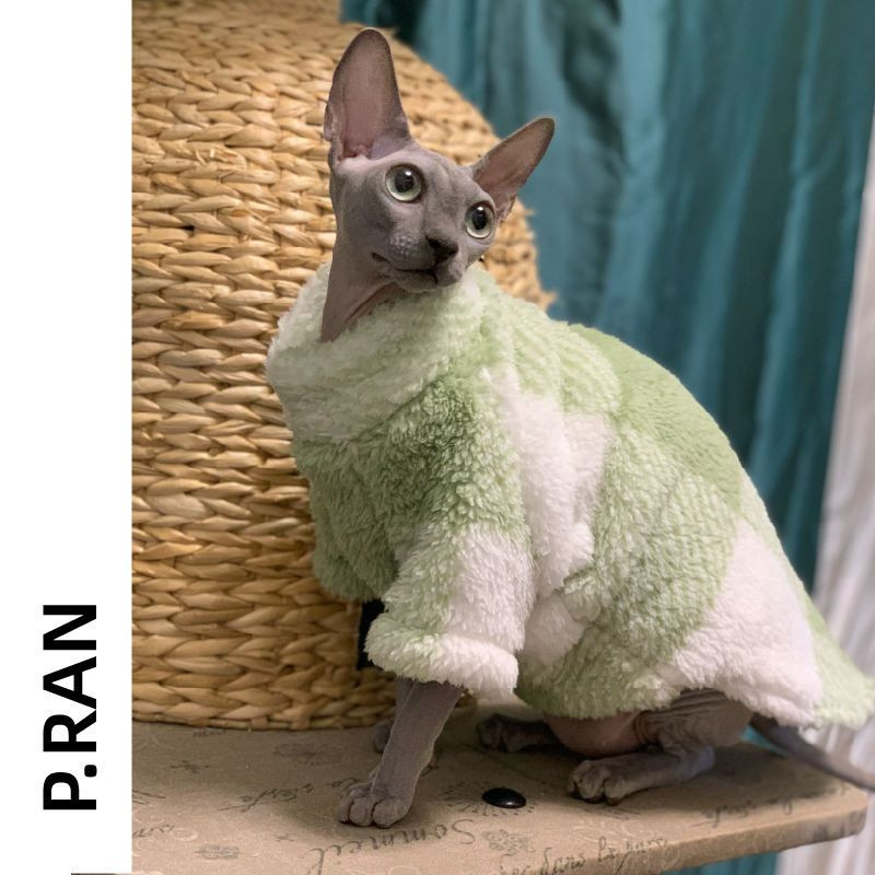 Zimski džemper za mačku Sphynx Odjeća Modna mekana topla odjeća za mačke Udobna zadebljana odjeća za mačke bez dlake Mačići Odjeća