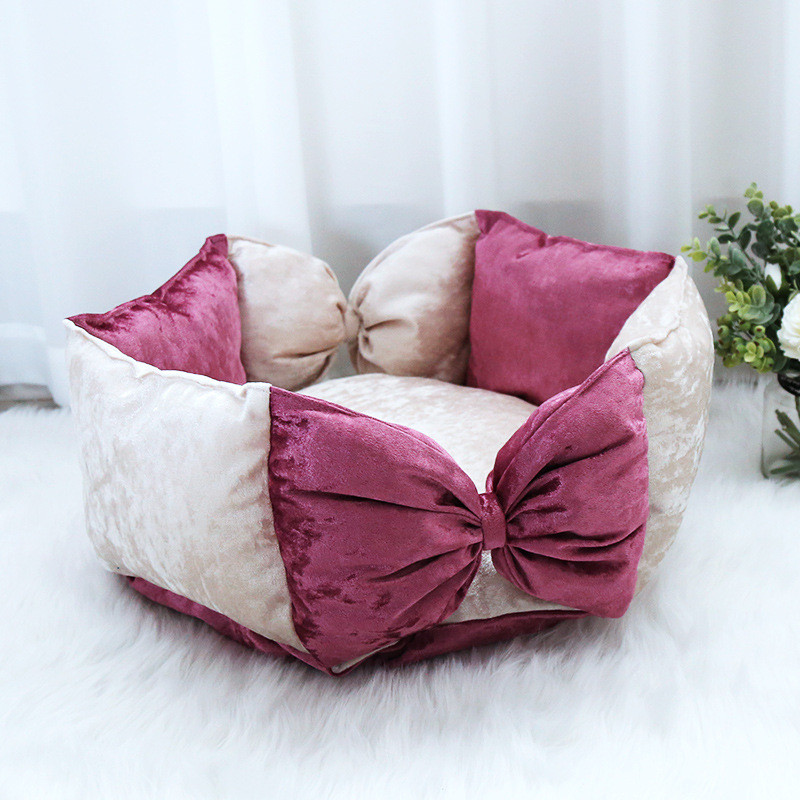 Dostupan sva godišnja doba Pesak za mačke za kućne ljubimce Princess mašna za slatke krevete za mačke Mala uzgajivačnica Peca za pse za štene Podloga za kućne ljubimce otporna na ugrize