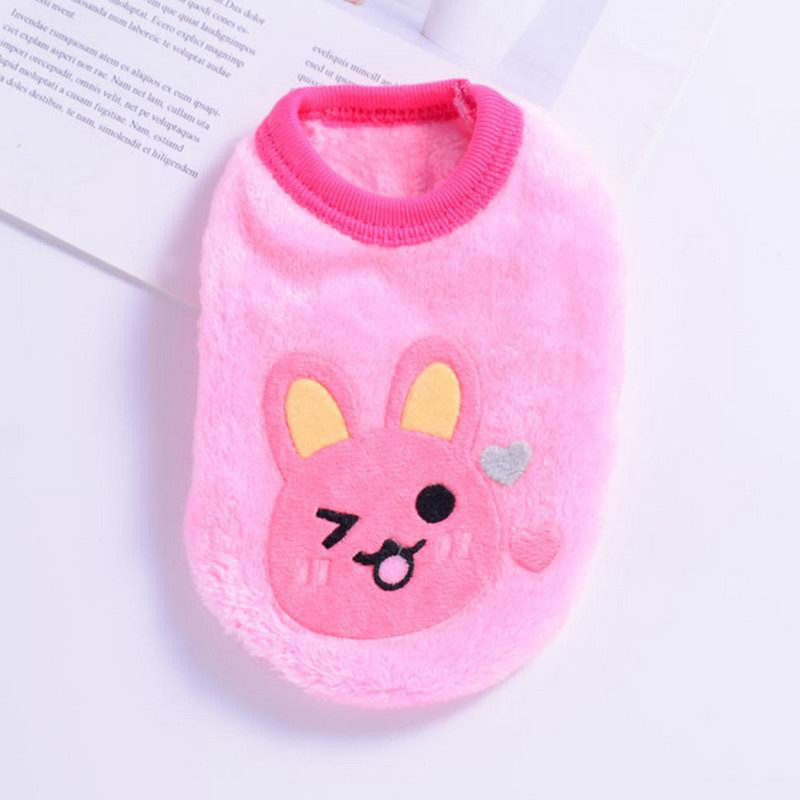 Lemmiklooma kostüüm, soe merisea riided Pehme jänesevest jänku hubane T-särk kassipojale tuhkrule Chihuahua kutsikale mini koera kassi rõivad