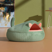 Mačka Zima Topli kreveti Super mekani mali psi od flisa Kućica Poluzatvorena Sofa za spavanje Kućni ljubimac Psić Mačić Neklizajuće gnijezdo za jorgan