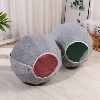 Cat Tunnel Tube Cute Shell Cat Bed Cat Toys Ball Интерактивна многофункционална преносима мека топла 8in1 Cat Toy Balls