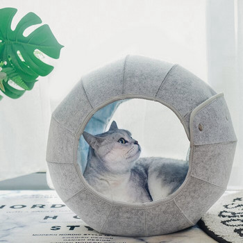 Cat Tunnel Tube Cute Shell Κρεβάτι για Cat Toys Ball Interactive Multi-function Portable Soft Warm 8in1 Cat Toy Balls