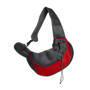 Μεταφορέας σφεντόνας για σκύλους κατοικίδιων ζώων Αναπνεύσιμη τσάντα σφεντόνας ασφαλούς ταξιδιού κουταβάκι γατάκι υπαίθριο πλέγμα Oxford Single Comfort τσάντα για τσάντα