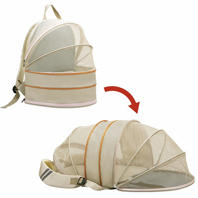 Τσάντα πλάτης μεταφοράς κατοικίδιων ζώων για μικρά σκυλιά γάτες Puppy kitty Διαφανές επεκτάσιμο αναπνεύσιμο βάδισμα εξωτερικού χώρου Προϊόντα ταξιδιού