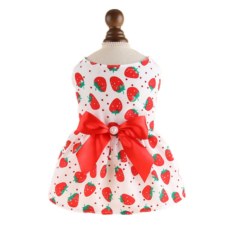 Koera seelik Armas Väike Värske Õhuke Pandlaga vibu Printsess Kleit Lilleline Koer Lemmiklooma Kleit Pulmakleidid Kevadsuvi Lemmiklooma riided